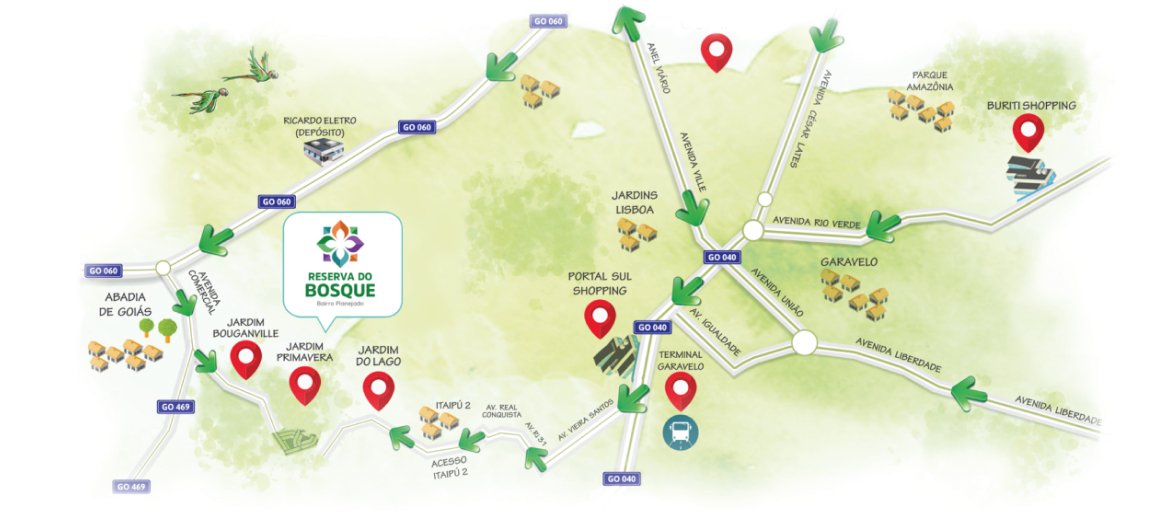 reserva do bosque: Compre seu lote no maior vetor de crecimento de Goiânia